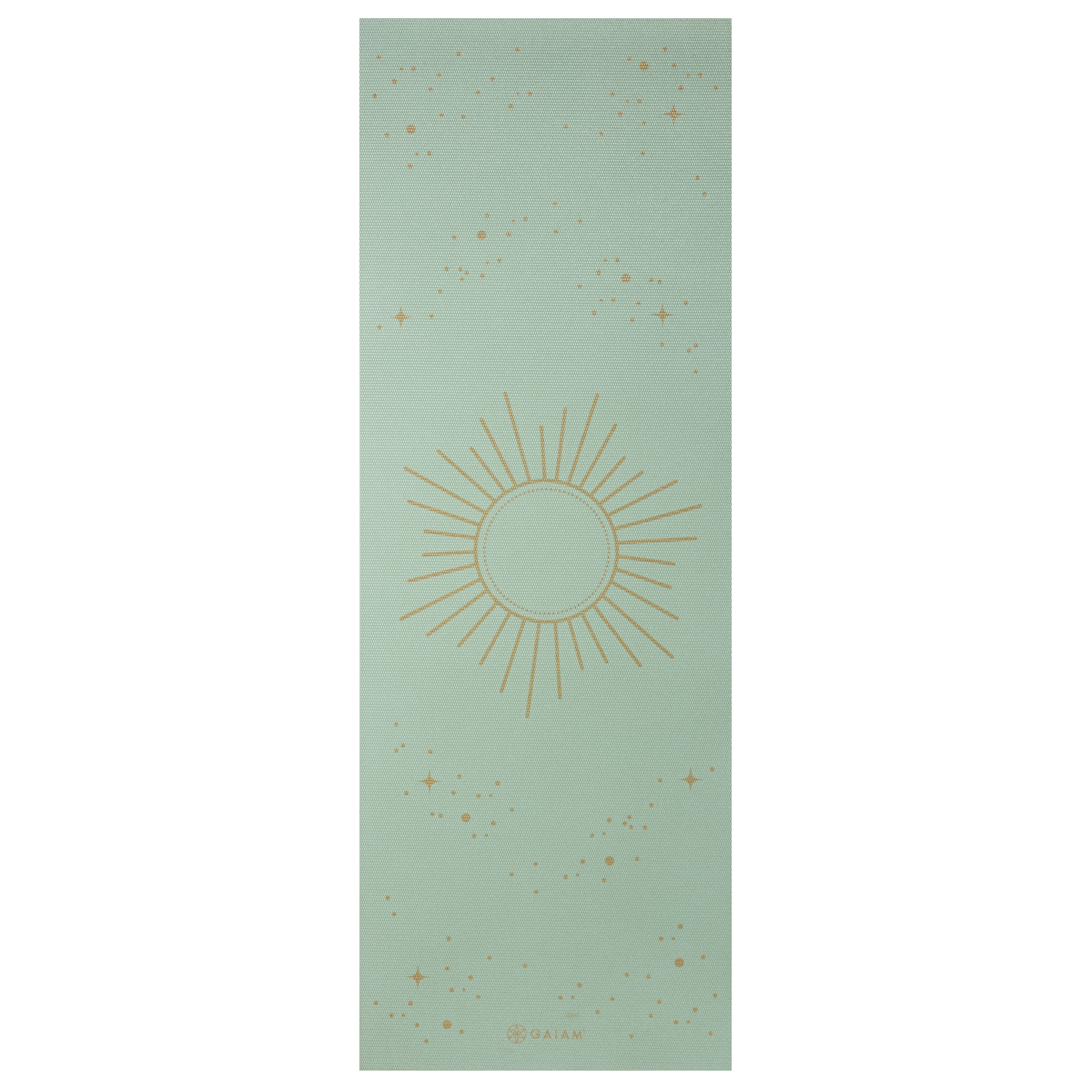 Gaiam Premium Supernova Sky Yoga Mat (6mm) flat